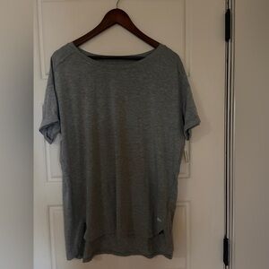 Casual Women's Gray Short-Sleeve Top